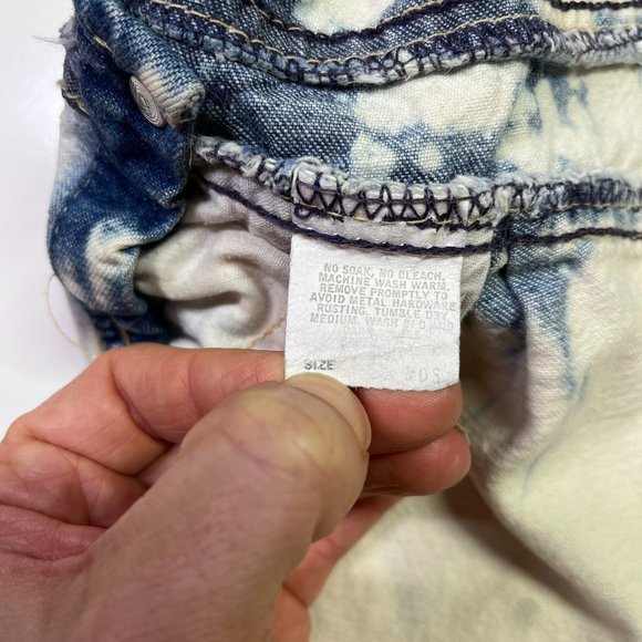 Vintage Oshkosh B'Gosh Vestbak Shortalls 6M? Distressed Overalls Made in USA - Picture 4 of 10